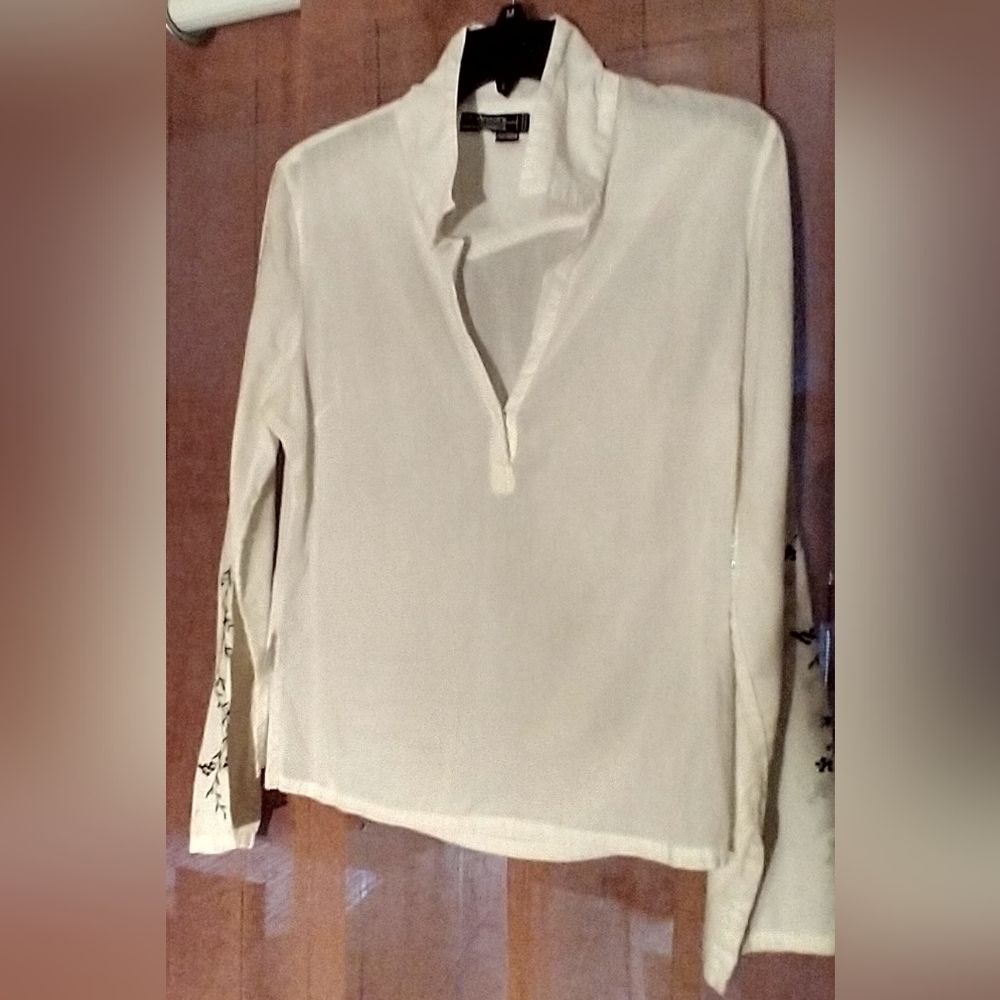 Linen GauzyTunic Top women's Large